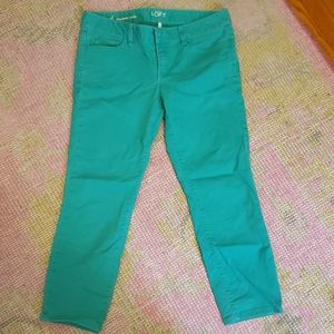 Mint green crop pants size 4.